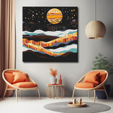 Painting by Numbers Stars Glitter Moon Sun